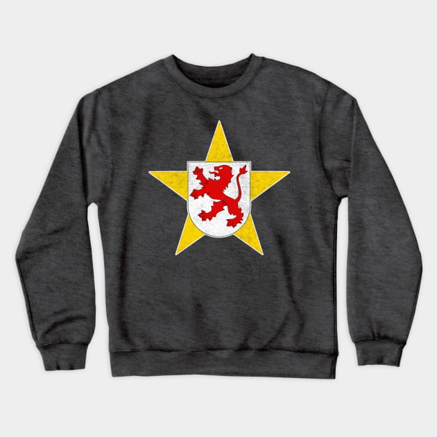 León / Vintage Style Spanish Flag Design Crewneck Sweatshirt by DankFutura